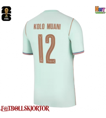 Frankrike Randal Kolo Muani #12 Bortatröja VM 2026 Kortärmad